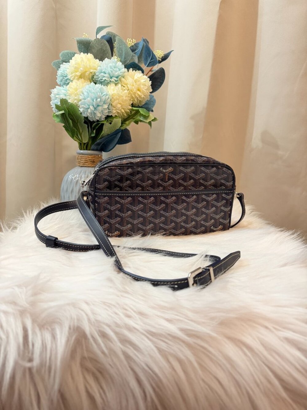 Goyard Goyardine Navy Blue Capvert Canvas Navy
